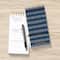 TF Publishing Blue Boho Stripe Undated Daily Agenda Notepad Planner